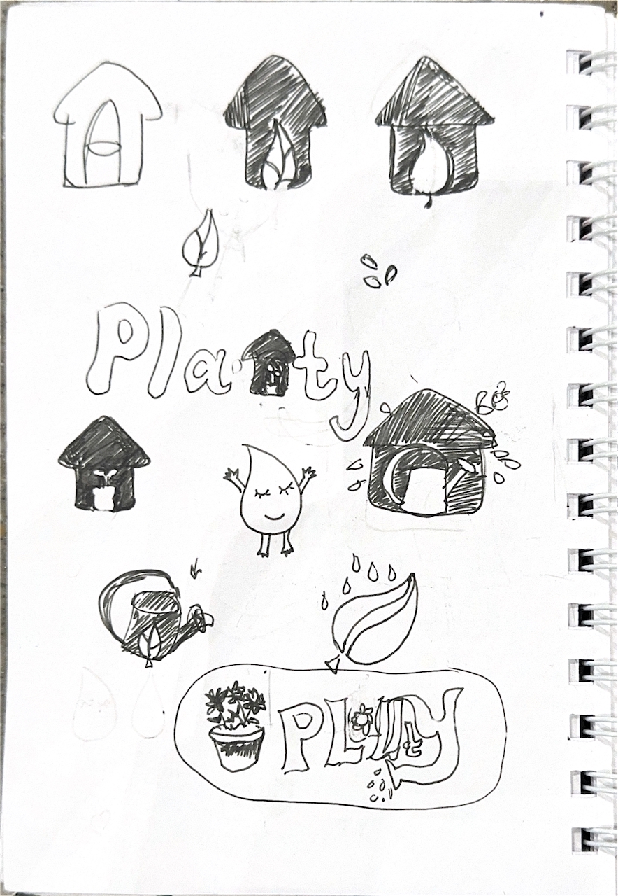 sketches of logo concepts